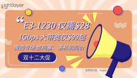 Lightlayer|双12|美国独立服务器促销|月付$28起 Lightlayer|双12|美国独立服务器促销|月付$28起