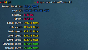 vps安装speed-cloudflare-cli|npm安装|docker运行 vps安装speed-cloudflare-cli|npm安装|docker运行