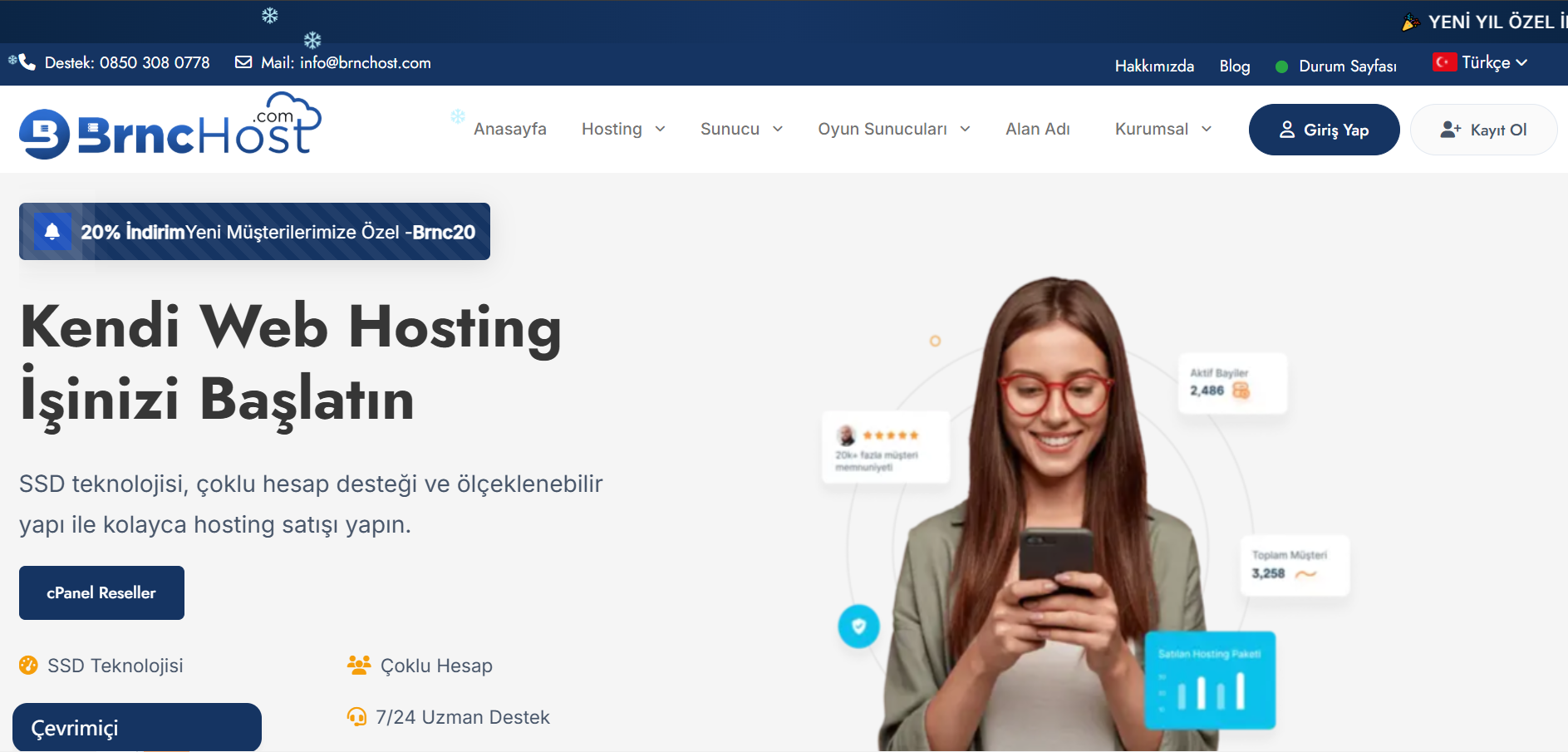 brnchost|土耳其vps测评|不限流量@1Gbps|月付$3.25|解锁奈飞&TikTok&ChatGPT